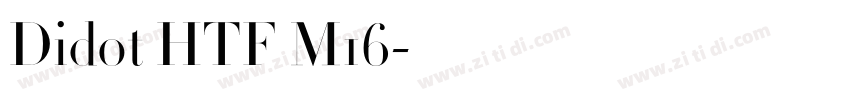 Didot HTF M16字体转换